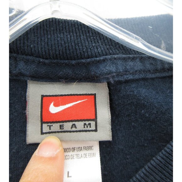 New York Yankees Shirt Boys Large Nike Center Swoosh Baseball Sportswear - Picture 10 of 12